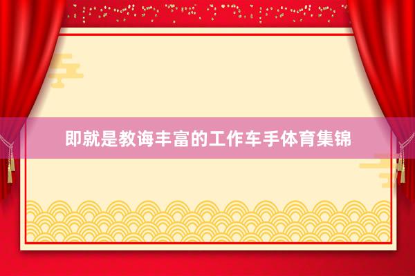 即就是教诲丰富的工作车手体育集锦