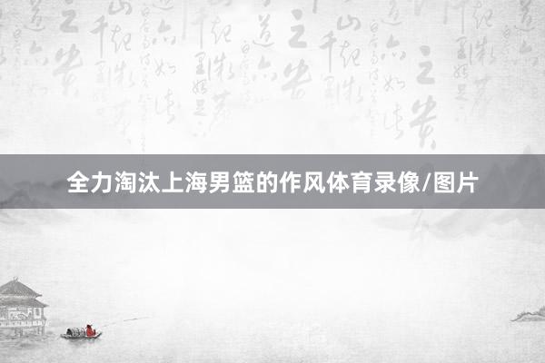 全力淘汰上海男篮的作风体育录像/图片
