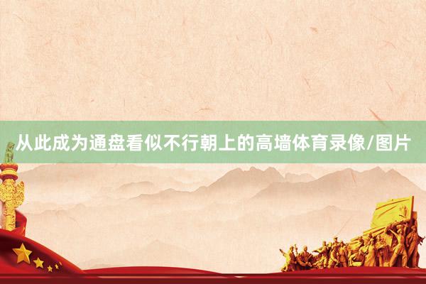 从此成为通盘看似不行朝上的高墙体育录像/图片