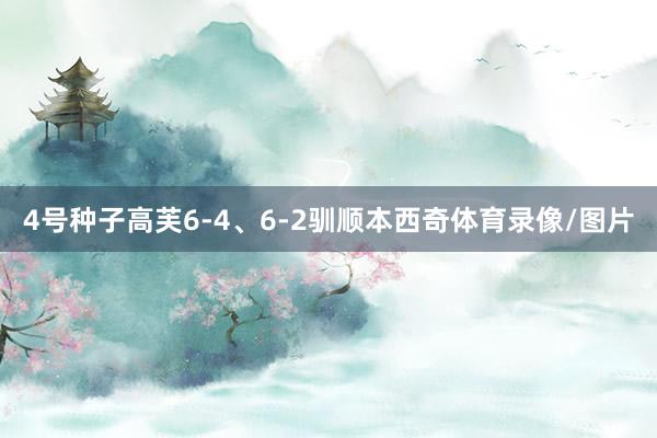 4号种子高芙6-4、6-2驯顺本西奇体育录像/图片