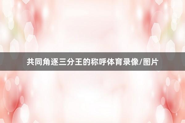 共同角逐三分王的称呼体育录像/图片