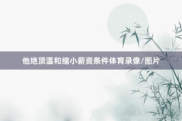 他绝顶温和缩小薪资条件体育录像/图片