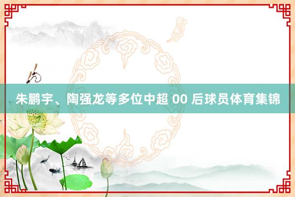 朱鹏宇、陶强龙等多位中超 00 后球员体育集锦