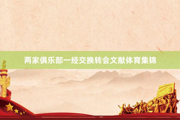两家俱乐部一经交换转会文献体育集锦