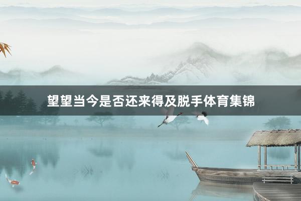 望望当今是否还来得及脱手体育集锦