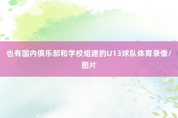 也有国内俱乐部和学校组建的U13球队体育录像/图片