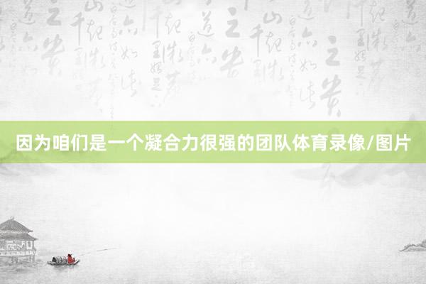 因为咱们是一个凝合力很强的团队体育录像/图片