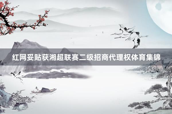 红网妥贴获湘超联赛二级招商代理权体育集锦