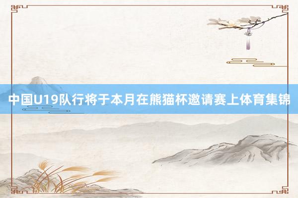 中国U19队行将于本月在熊猫杯邀请赛上体育集锦