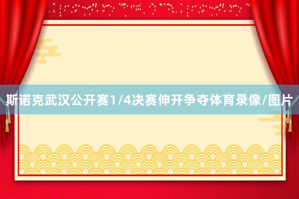斯诺克武汉公开赛1/4决赛伸开争夺体育录像/图片