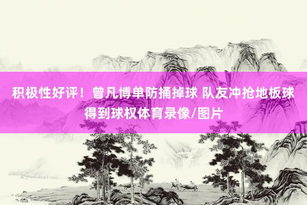 积极性好评！曾凡博单防捅掉球 队友冲抢地板球得到球权体育录像/图片