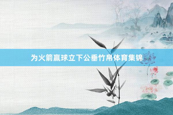 为火箭赢球立下公垂竹帛体育集锦