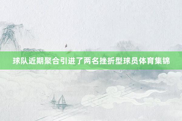 球队近期聚合引进了两名挫折型球员体育集锦