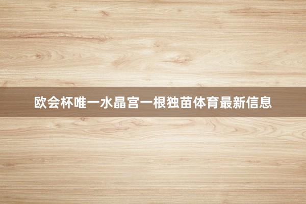 欧会杯唯一水晶宫一根独苗体育最新信息